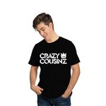 Gazelle Active Feel Good Crazy Cousins Family Matching Cotton Multi Colored Anthra Color T-Shirt for Men