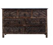 Storage Chests With Hand Carved