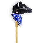 PonyLand Black Stick Horse with Sou