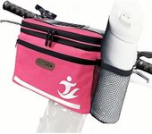 GOTINSN Bike Basket Front Bag Bicycle Insulated Handlebar Bag Lunch Bag with Touch Screen Phone Holder for Girl Women (Pink) 6L