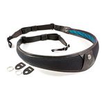 4V Design ALA Handmade Leather & Canvas Camera Strap w/Universal Fit Kit, Black/Black (2ALLUCV0909)