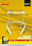 KDM ORIGINAL M -G2 Wireless Bluetooth In-Ear Earphone With Mic (Black)