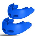 2Pcs Sport Mouth Guard Youth Adult, Mouthguard for Braces, Wrestling Mouthguards for Braces, No Boil Mouth Guard, Helmet Strap, Soft, Football Hockey Boxing,Taekwondo, Jujitsu Rugby