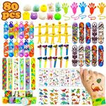 Wleozys 80pcs party bag fillers for kids ,Party Fillers for Kids Parties,Prize Box Toys Assortment Toys Classroom Prizes Rewards,Goodie Loot Bag Fillers,Toy Bulk Party Bag Fillers for Kids