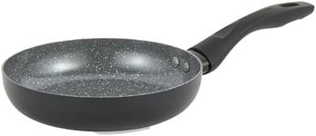 PROGRESS BW12901EU7 Marble Ceramic 20 cm Frying Pan – Non-Stick Omelette/Egg Pan with Metallic Marble Ceramic Coating, Induction Hob Suitable, Lightweight Pressed Aluminium Cookware, PFAS-Free