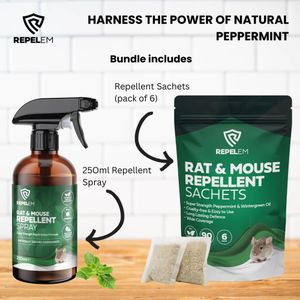 REPELEM Rat & Mouse Repellent Sachets – Odor Control Pack