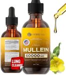 Mullein Leaf Extract - Organic Lung Cleanse - Mullein Drops for Lung Health - Made in USA - Natural Lung Support Supplement - Herbal Respiratory Relief - Mullein Extract Tincture 2 Fl Oz