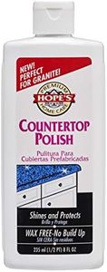 HOPE'S Premium Home Care Countertop Restoration Polish and Protector, Granite, Marble, Concrete, 8 Ounce