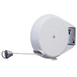 Strata Heavy Duty Retractable Clothesline for Indoor and Outdoor - 50 Feet Laundry Line for Drying Clothes and Linen - Retracting Indoor Clothesline Reel Dryer for Home (White)