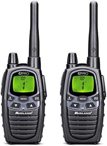Midland - Talkie Walkie Longue Portée 10Km Professionnel G7 PRO, Couple Radio Récepteur Émetteur Airsoft Outdoor 85 Canaux, 16 PMR446/69 LPD non Licence, Autonomie 18H Piles Rechargeables, Accessoires