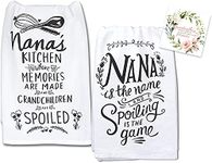 Nana Kitchen Towels, Set of 2 Nana's Kitchen and Nana Is the Name, Grandma Kitchen Decor