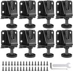 8 Pack Leveling Feet, Heavy Duty Furniture Levelers Adjustable Table Leg Leveling Legs for Tables, Shelving Units, Shop Cabinets and Furniture with Screws, Lock Nuts and Wrench