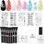 Beetles Nail Stamp Gel 16Pcs French