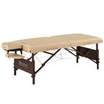 Master Massage Del Ray Professional Portable Massage Table 7.6cm Thick Foam Therapy Table Foldable Massage Couch Lash Bed Tattoo Bed Package SPA Salon Facial Beauty Bed Sand 76cm