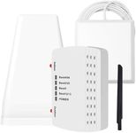 Cell Phone Booster for Home, Up to 6200 Sq.Ft,Cell Phone Signal Booster with 2 Indoor Antennas for Band 66/2/4/5/12/17/13/25,Boost 4G 5G LTE Data for All U.S.