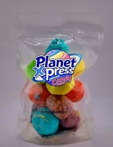 Planet Xpress Orbit Bombs, Freeze-Dried Sour Candy, Fruity Crunchy Space Snack