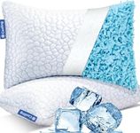 QUTOOL Cooling Gel Pillows for Sleeping, Shredded Memory Foam Pillows 2 Pack,Bamboo Pillow Queen Size Set of 2, Cooling Gel Pillows for Side Stomach and Back Sleepers