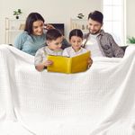 PHF 100% Cotton Waffle Blanket Over