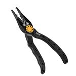 Booms Fishing Booms Fishing X9 Aluminum Fishing Pliers Saltwater Hook Remover Pliers with Lanyard and Sheath 7.5"