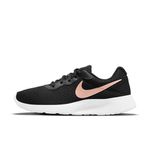 NIKE Women's Tanjun Sneaker, Black Mtlc Red Bronze Barely V, 5 UK