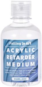 Falling in Art Acrylic Paint Retarder Medium, 8 Oz Slow Drying Medium for Acrylic Paint, Professional Acrylic Fluid Mediums
