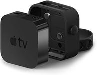 elago Apple TV Mount - Easy Installation : Magnet/Screw/Strap, Premium Silicone - Compatible with Apple TV 4K (2021) / HD and All Models [Not Compatible with Apple TV (2022)]