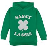 Old Glory St. Patricks Day Sassy Irish Lassie Toddler Hoodie Green 2T