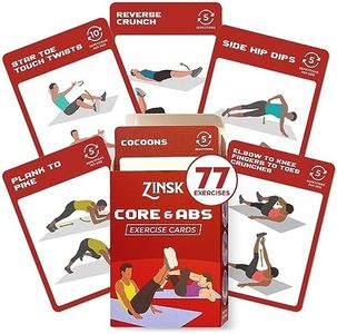 Abs and Core Exercise Cards – 75+ Workout Cards to Help Build Core Strength, Stability, Outdoor, Work from Home Fitness Workout