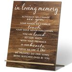 Chunful Memorial Table Sign for Wedding, Acrylic Wooden Wedding Reception Signs, Sympathy Gift in Loving Memory Wedding Sign, Wedding Memorial Signs for Wedding Gift Anniversaries Reunions(Classic)