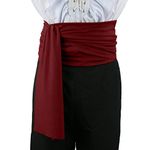 Flyingstart Pirate sash Zorro Dracula Fancy Dress Accessorie Buccaneer LARP Costume - Burgundy