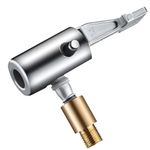 amiciTools Universal Air Pump Nozzle for Inflator, Clip Valve for Inflation and Deflation| No Leakage Replacement Hose Adapter