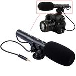 iShoot Stereo MIC DC/DV Dedicated Microphone with 3.5mm Audio Plug for Digital Camera & Video Camcorder with 3.5mm Mic Jack