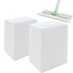 KMAKII Dry Dusting Cloths,Dry Sweeping Cloths,Dry Mop Refills Sweeper Disposable Dusting Cloths Dry Sweeping Refills,8.6 inchx11.8 inch,White 60 Count