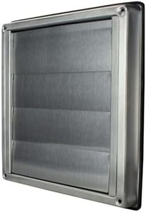 MKK - 10798-005 - Stainless steel exhaust hood, ventilation grille, exhaust grille for outdoor use, acid-resistant for exhaust air systems, stainless steel grille with slats diameter 125 mm