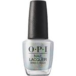 OPI Nail Lacquer, Opaque & Bright Holographic Finish Silver Nail Polish, Up to 7 Days of Wear, Chip Resistant & Fast Drying, Fall 2023 Collection, Big Zodiac Energy, I Cancer-tainly Shine, 0.5 fl oz