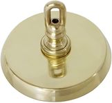 RCH Hardware CN-BR21-153 Brass Round Ceiling Canopy, 6 Inch, Polished Brass