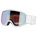 Salomon Aksium 20 S Photochromic Unisex Goggles Ski Snowboarding, Great fit and comfort, Durability, and Automatically optimized vision, White, One Size