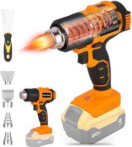 Cordless Heat Gun for Shrink Tubing: Battery Powered Hot Air Gun Fast Heating for 20V Battery - 1022℉Overload Protection - Variable Temperature Control for DIY Project Vinyl Wrap