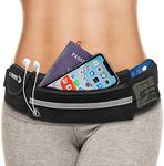 WAIST PACK BEST RUNNING BELT For All Cell Phones - WITH 2 REFLECTIVE BANDS - Sports Case Fanny Pouch Holder Bag For Women and Men. iPhone 5 5S 5C 6 6S Plus iPod Android Samsung Galaxy S5 S6 S7 Note