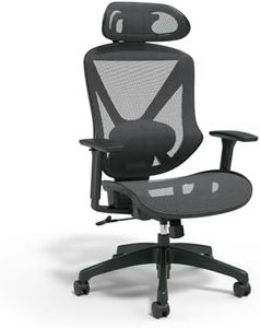 Staples Dexley Ergonomic Mesh Swivel Task Chair, Black (UN56946)