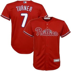 Outerstuff Trea Turner Philadelphia Phillies MLB Kids 4-7 Red Alternate Player Jersey (5-6)