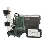 Zoeller 508-0006 1/3 HP 35 GPM 1-1/2-Inch Discharge Aquanot 508 ProPak53 Preassembled Self-Testing Sump Pump System with Battery Back-Up