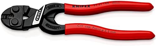 KNIPEX 71 31 160 SB Cobolt S Compact Bolt Cutters Plastic Coated Black atramentized 160 mm