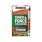 Ronseal RSLSFLB5L Shed and Fence Preserver - Light Brown, 5L (Pack of 1)