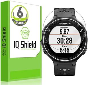 IQShield Screen Protector Compatible with Garmin Forerunner 235 225 620 220 (6-Pack) Anti-Bubble Clear Film, 1.23INCH (IQ43798)