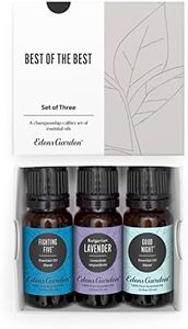 Edens Garden Intro To Essential Oils Set, 100% Pure Therapeutic Grade Aromatherapy Oils, Lemon, Lavender And Peppermint, 3/10 mL