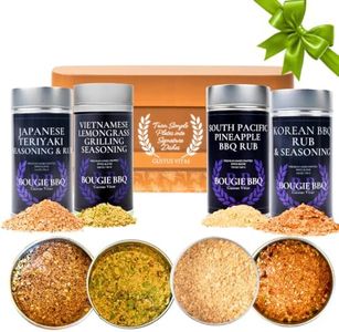 Gustus Vitae | Pacific Rim Asian BBQ Rub & Grilling Seasoning Gift Set of 4