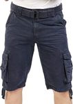 fjackets Cargo Shorts Mens Shorts for Casual Wear - Multi Pockets Clothing Bike Shorts - Ideal Cruise and Vacation Essentials (as1, Numeric, Numeric_38, Regular, Regular, Navy Blue, 38)