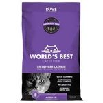 WORLDS BEST CAT LITTER LAVENDER SCENTED 6.35KG - ECO FRIENDLY - FLUSH-ABLE (2X)