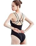 Daydance Black Women Ballet Leotards Ballerina Camisole Dance Bodysuit